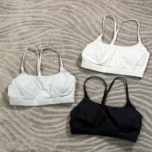 Women's White, Gray and Black Sports Bras